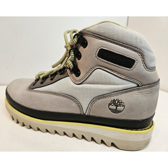 Timberland Euro Hiker Style Boot Grip Vibram Sole Grey Yellow Mens sz 8.5 A2HDW - Picture 6 of 15